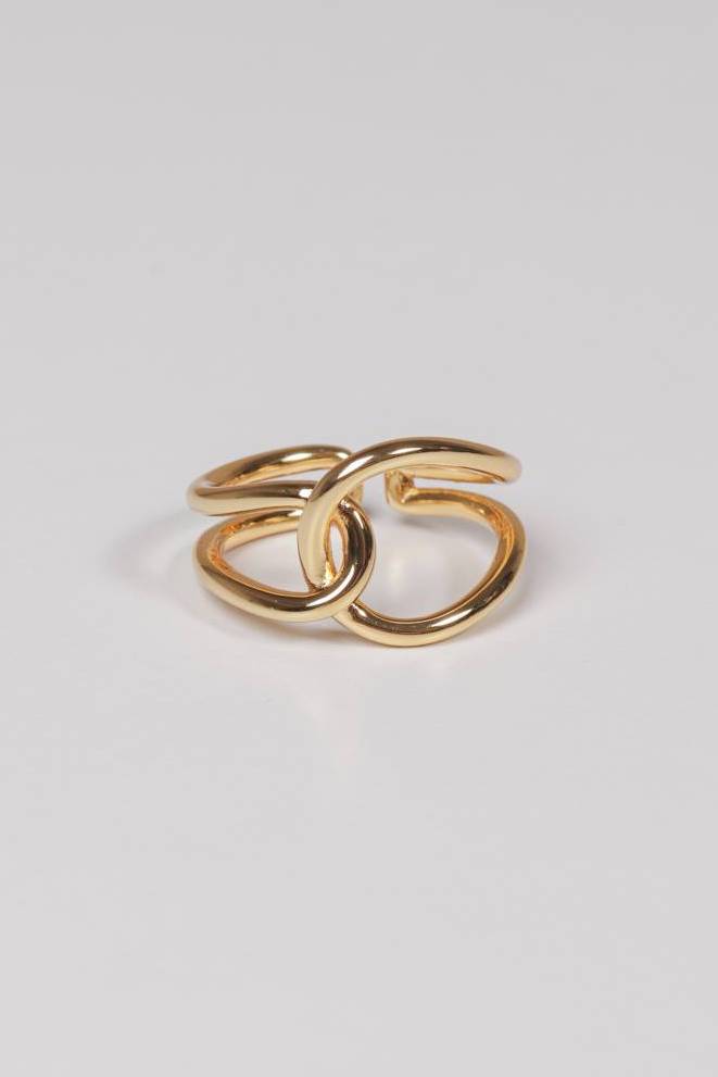 

Кольцо Претория абстрактное Romashka, Золотой (5448), Претория