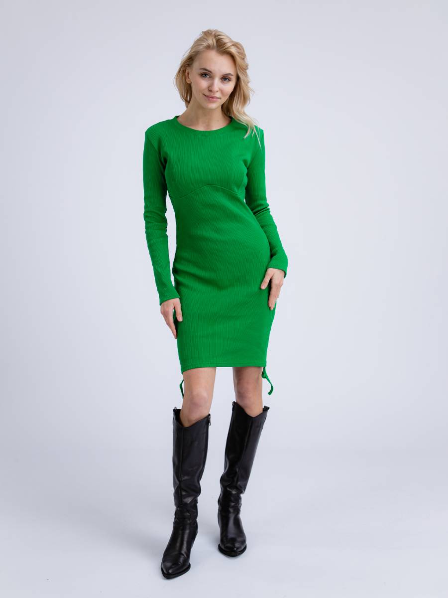 

Сукня "Креско" в рубчик ROMASHKA зелена, Зеленый, Креско