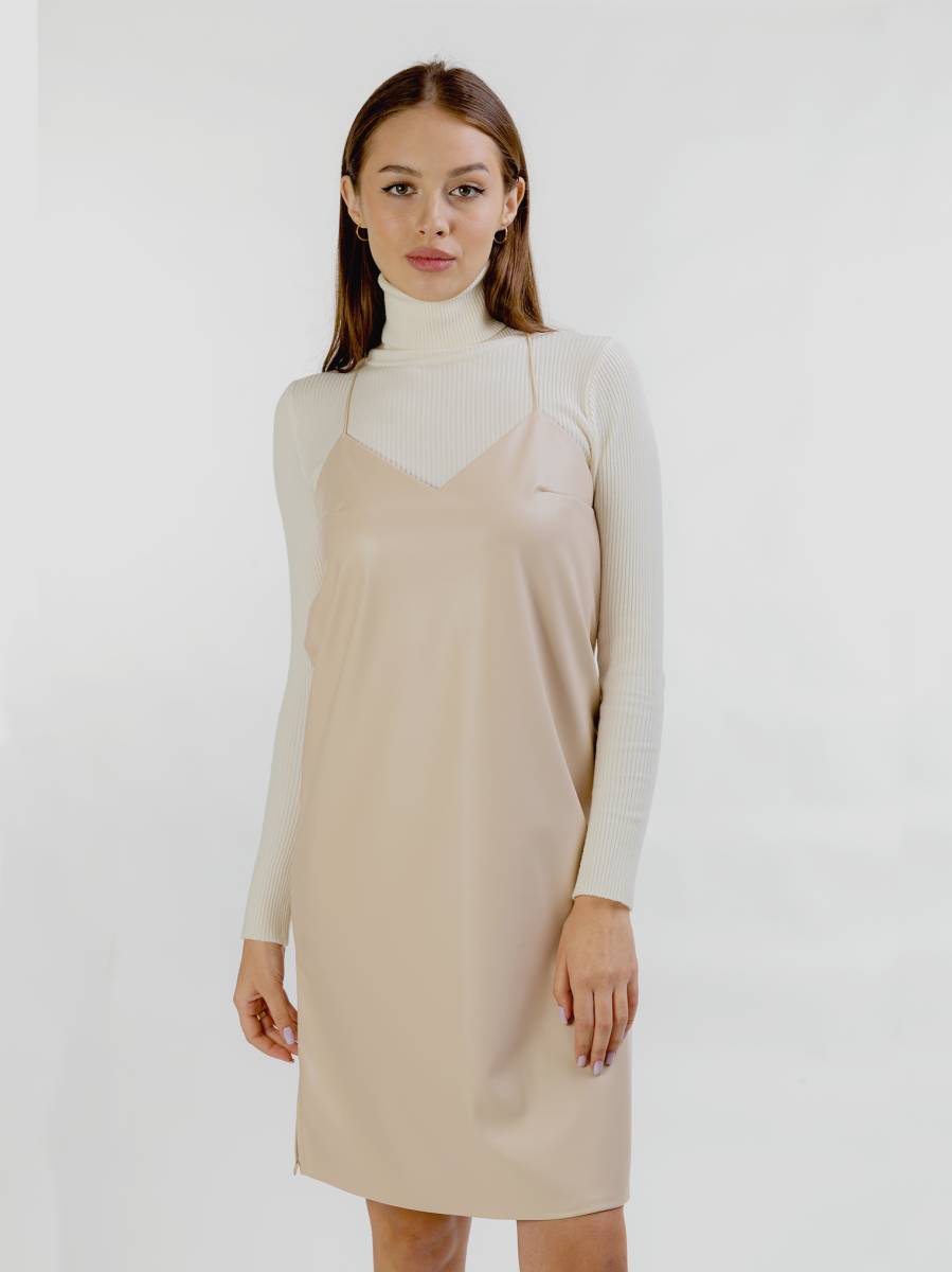 

Сарафан Орегон кожаный на бретельках Romashka, Бежевый, L (4623), Орегон