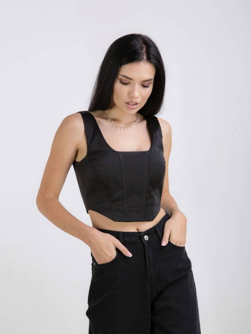 Топ-корсет "Лаос" Romashka, Чёрный, S 13611