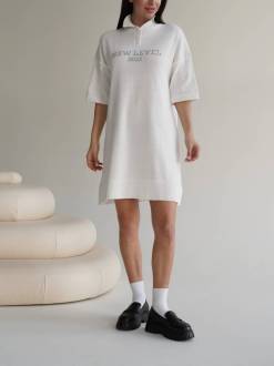 Платье-поло «Роклин» Romashka, Молочный+, One size 15311