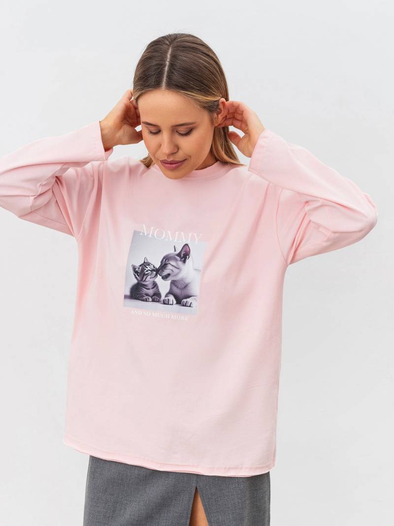 Лонг "Вайб" Romashka, Розовый, XS|S 18834