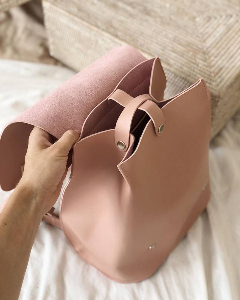 Рюкзак-трансформер "Милтон" со шлейками вместительный Romashka, Пудра (672)