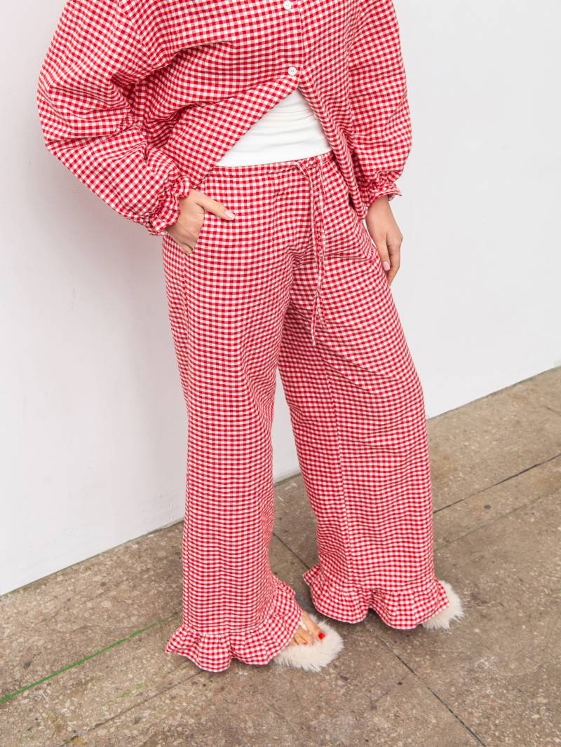 Пижама "Лейзи" Romashka, Красный+, M|L 19962