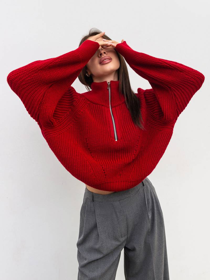 Свитер  «Юкон» Romashka, Красный, One size 19821