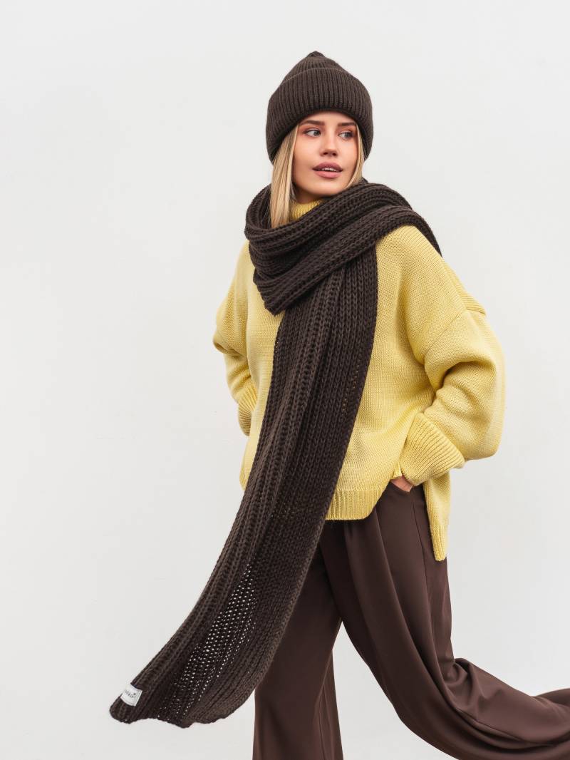 Шарф "Вентура" Romashka, Шоколадный, 19764