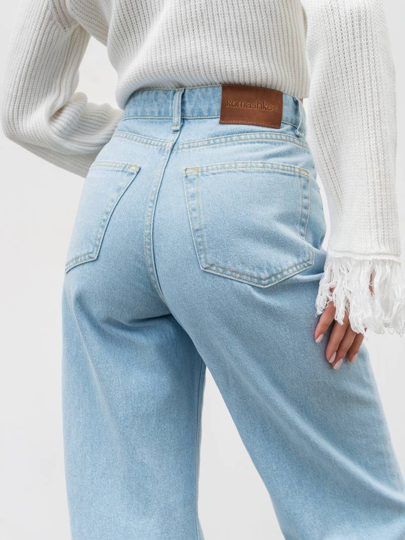 Джинсы "Тайт" Romashka, Светло-голубой, XS 20045