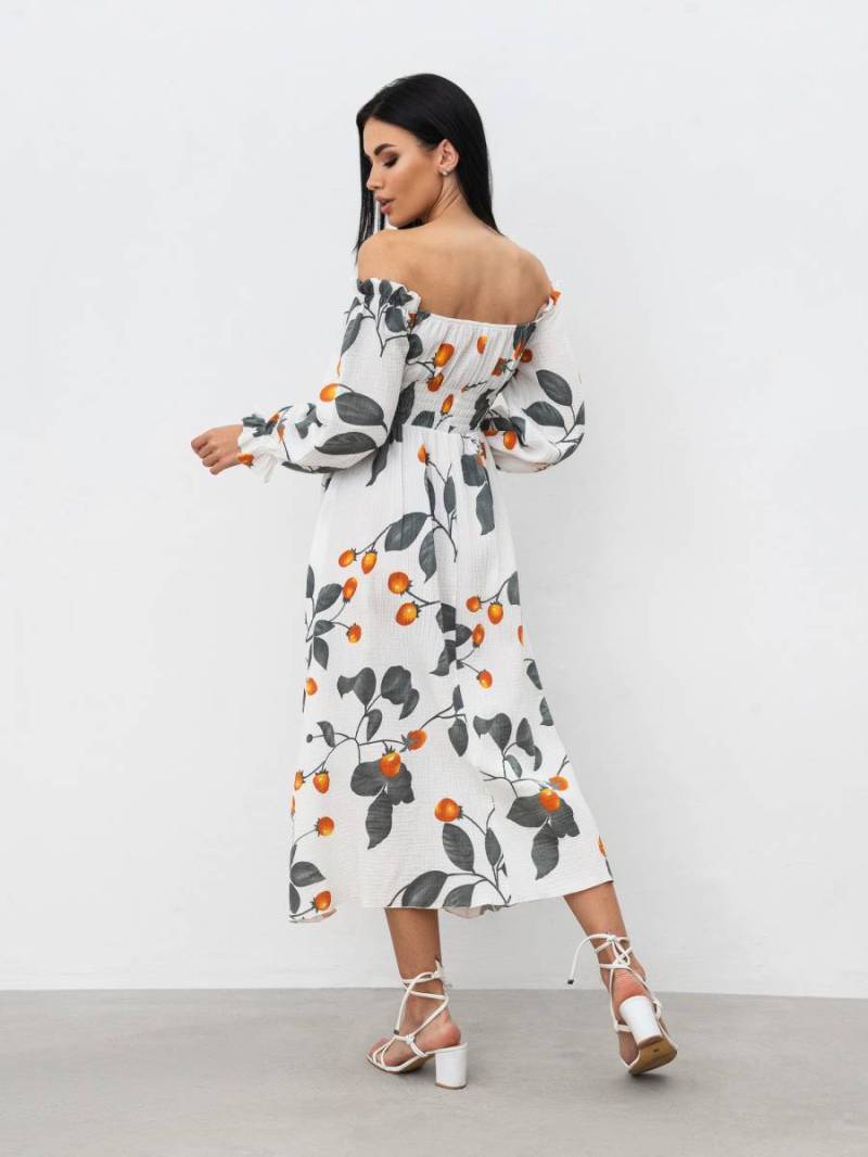 Платье «Медельин» Romashka, Молочный+, S|M 16402