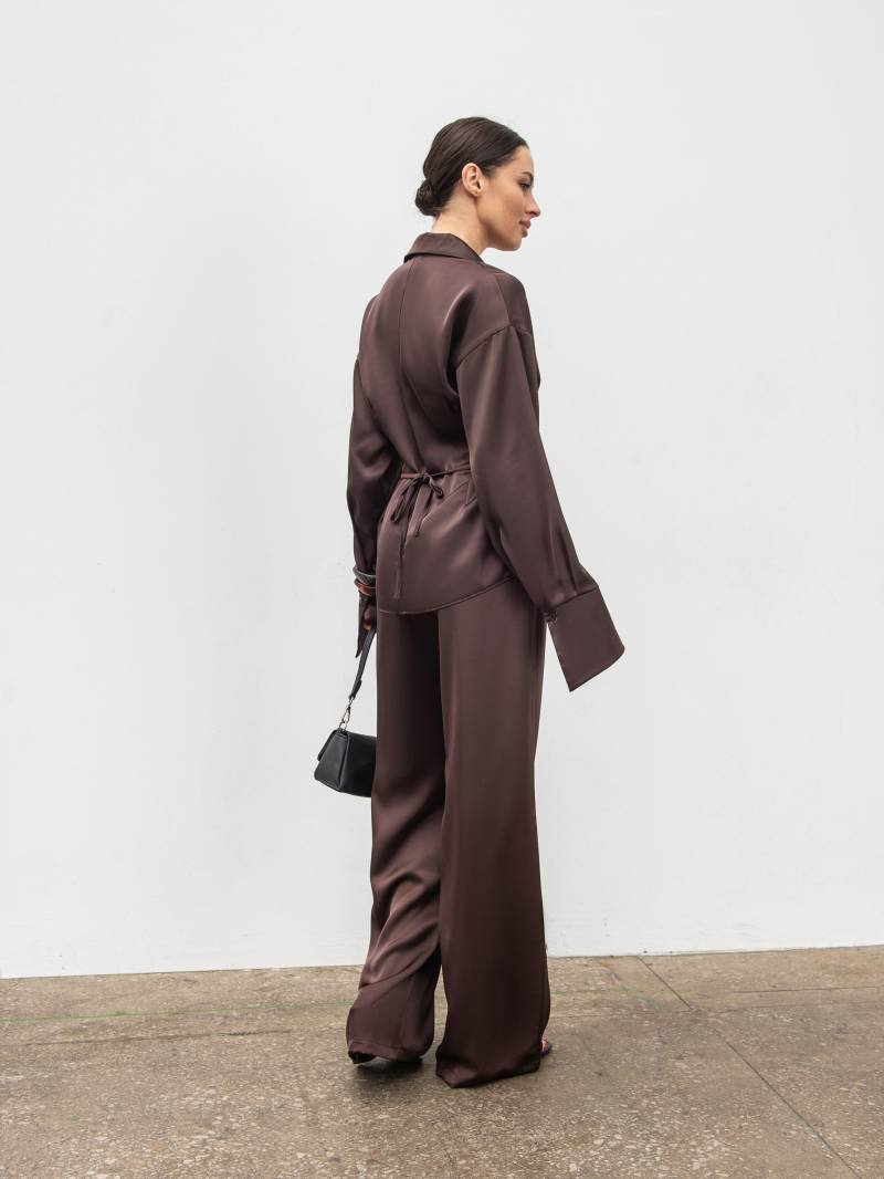 Рубашка "Моун" Romashka, Шоколадный, M|L 19877