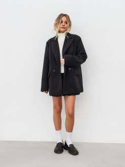 Короткое пальто "Золочев" Romashka, Черный, XL|XXL 17265