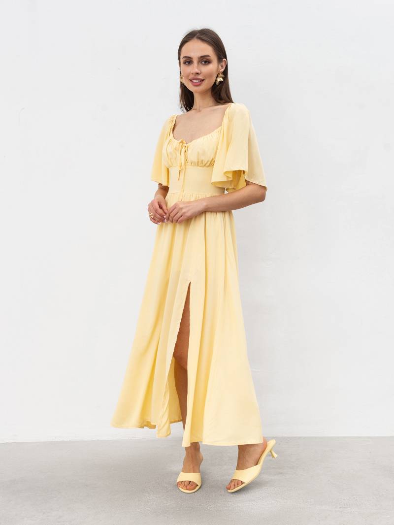 Платье "Аврора" Romashka, Желтый, S|M 19218