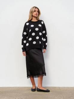 Юбка &quot;Глосси&quot; Romashka, Черный, XS|S 19688