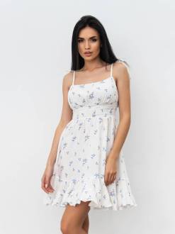 Платье «Португалия» Romashka, Белый+, S|M 16347