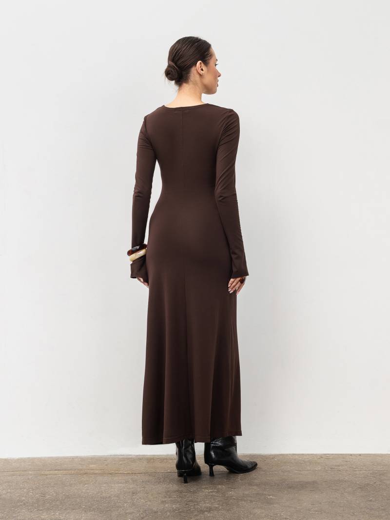 Платье "Бродвей" Romashka, Коричневый, M|L 20071