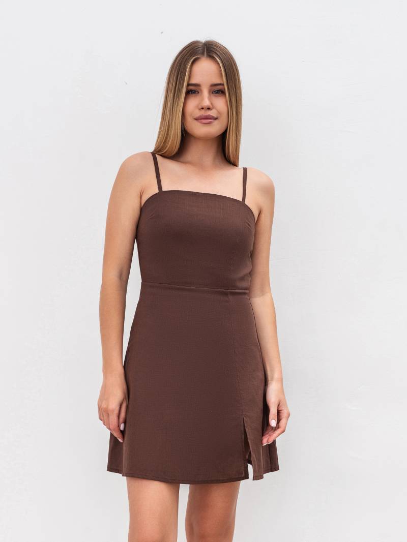 Платье "Капучино" Romashka, Коричневый, S 19459