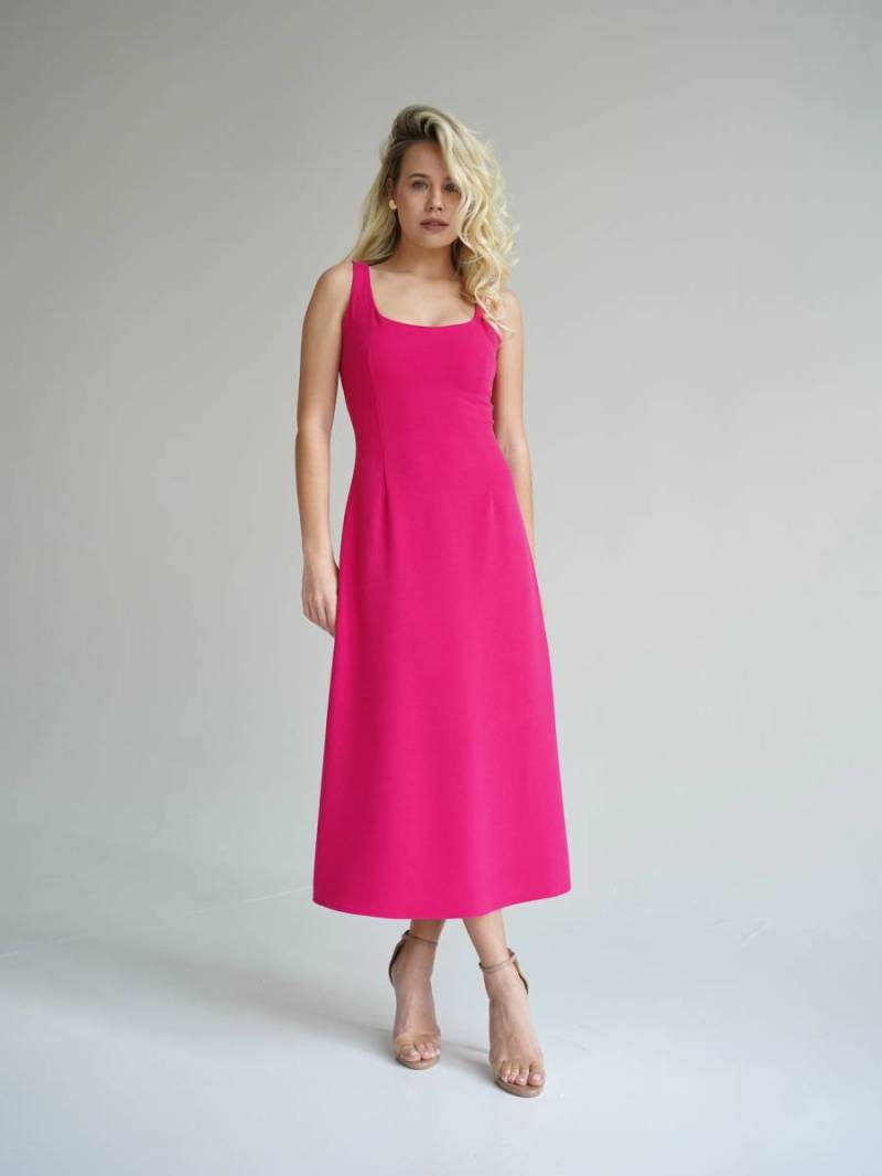 Платье "Туар" длины миди Romashka, Розовый, M 15416