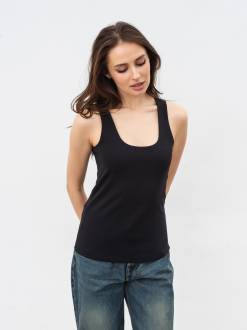 Майка "Церера" Romashka, Черный, М 17428