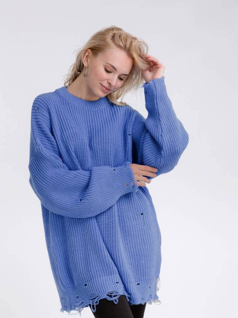 Свитер удлиненный «Виргиния» БРАК Синий 13301