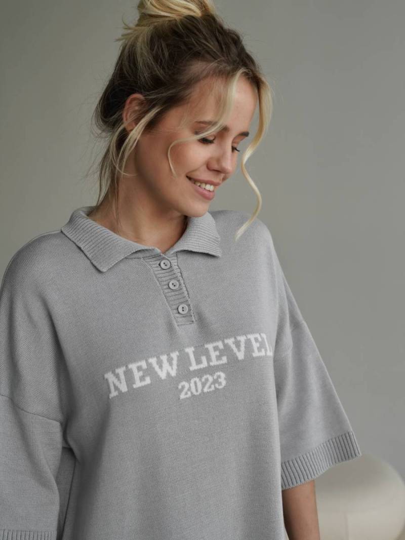 Платье-поло «Роклин» Romashka, Серый, One size 15312