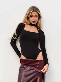 Боди "Дольче" Romashka, Черный, XS|S 19667