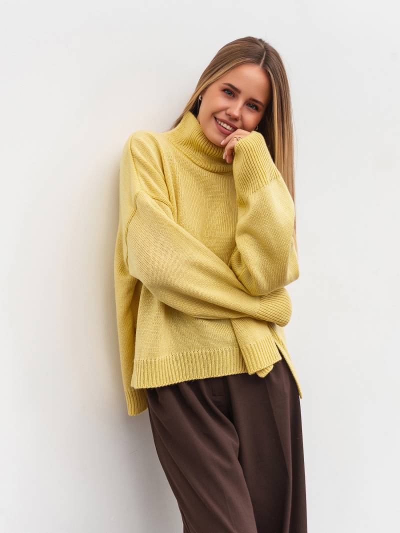 Свитер "Англия" Romashka, Желтый, One size 19759