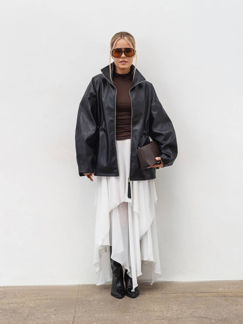 Куртка на кулиске "Дистрикт" Romashka, Черный, M|L 20087