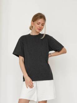 Футболка «Портленд» Romashka, Серый, One size Petite 15455