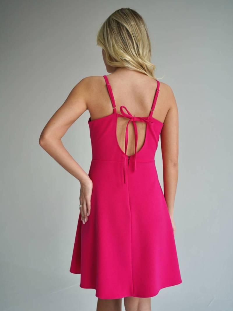 Платье "Елва" длины мини с разрезом Romashka, Розовый, S 15294