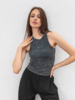 Вареная майка «Милбрей» Romashka, Серый, М 17774