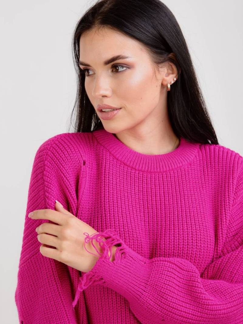 Свитер удлиненный «Виргиния» Romashka, Розовый 13708