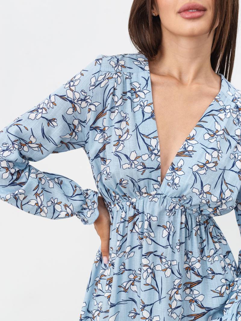 Платье "Фрибур" длины миди Romashka, Голубой+, XS|S 18223