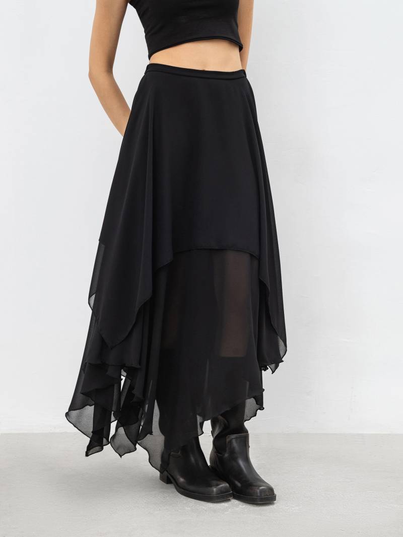 Юбка «Ревери» Romashka, Черный, M|L 19139