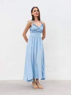 Платье "Фрезия" Romashka, Голубой, L|XL 19208