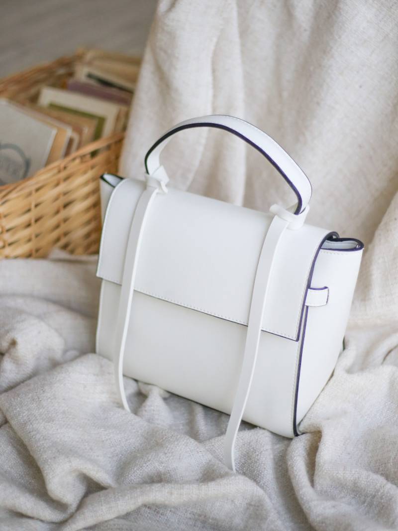 Сумка-трапеция "Рокфорд" с двумя завязками Romashka, Белый (3459)