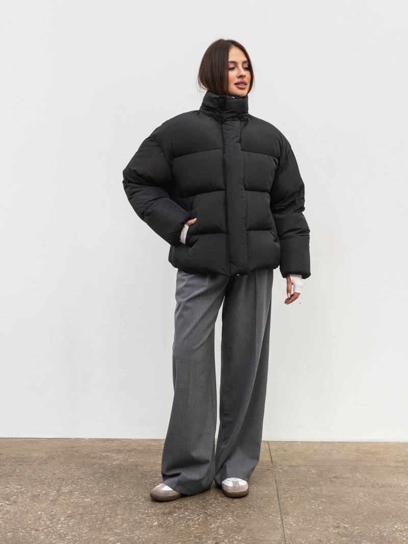 Пуховик "Монблан" Romashka, Черный, S|M 19859