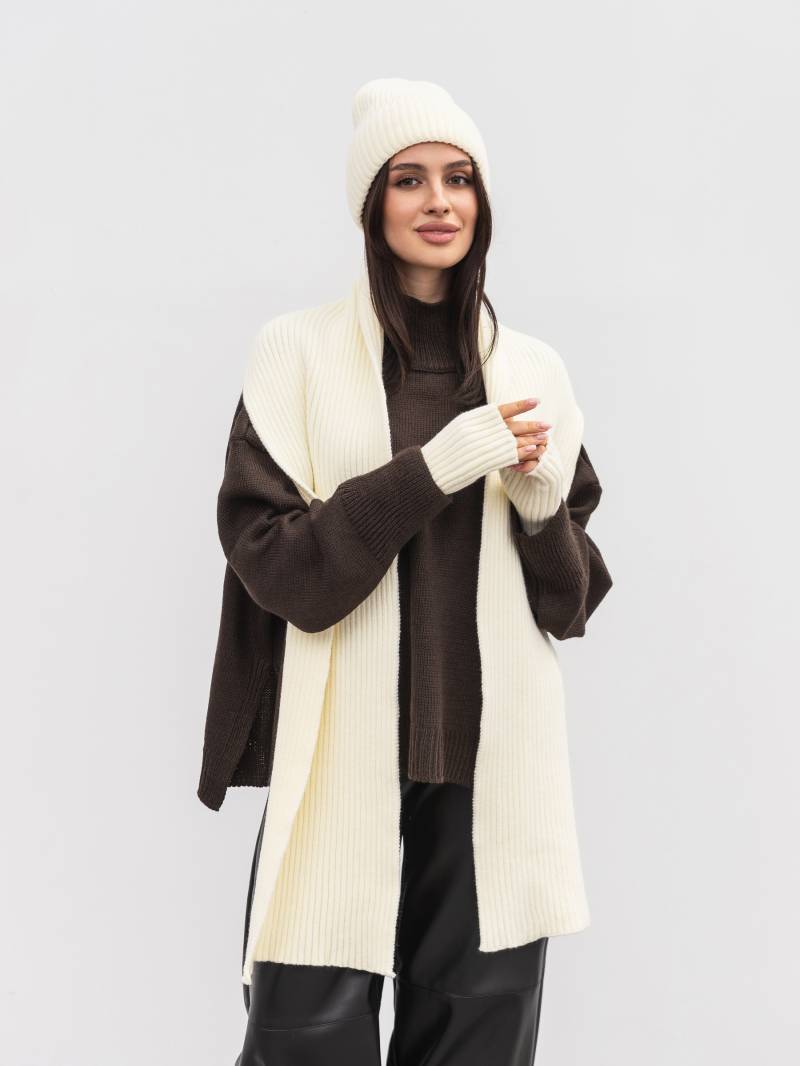 Шапка "Бриош" Romashka, Белый, One size 20682