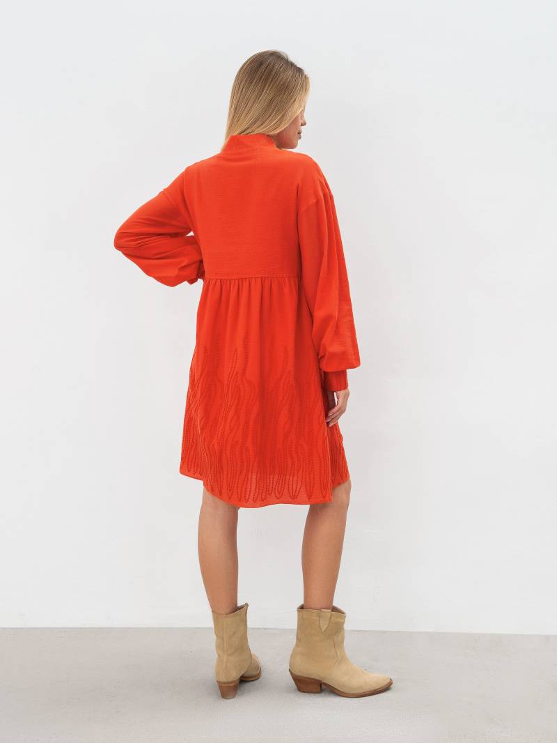 Платье "Авиньон" свободного кроя Romashka, Оранжевый, S|M 11119