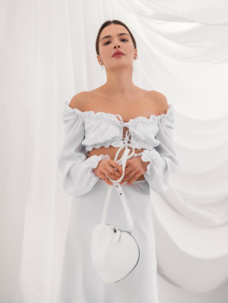 Блуза «Гренобль» Romashka, Белый, ХS|S 17496