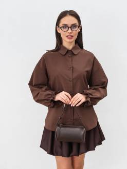 Рубашка "Шарлотка" Romashka, Коричневый, XS|S 18744