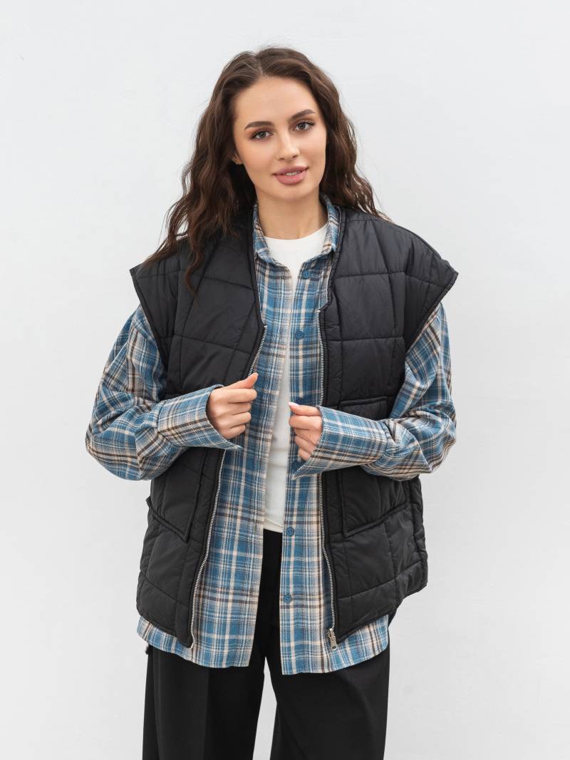 Жилет "Белтон" двухсторонний Romashka, Черный+, XS|S 15318