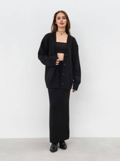 Кардиган «Веллор» Romashka, Черный, S|M 16982