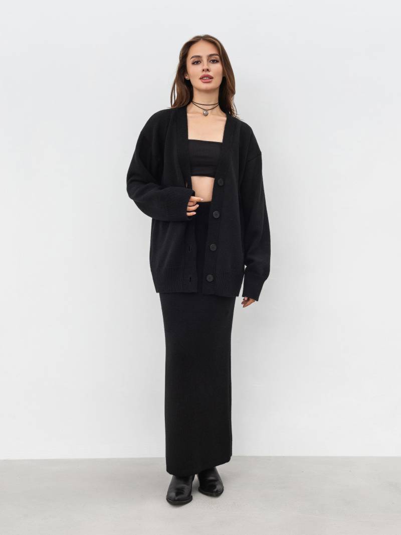 Кардиган «Веллор» Romashka, Черный, S|M 16982