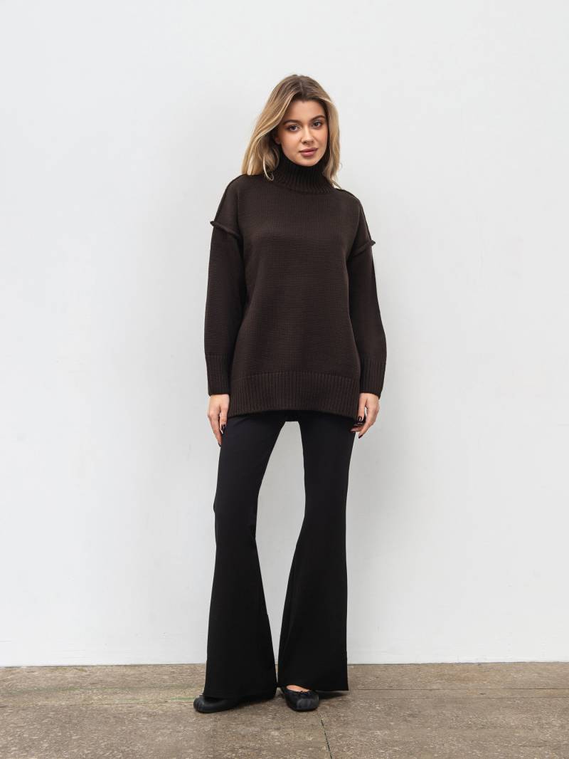 Свитер "Фьорд" Romashka, Коричневый, One size 19942