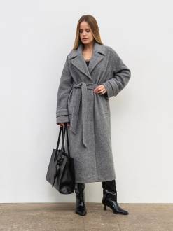 Пальто &quot;Шейд&quot; Romashka, Светло-серый, S|M 19945
