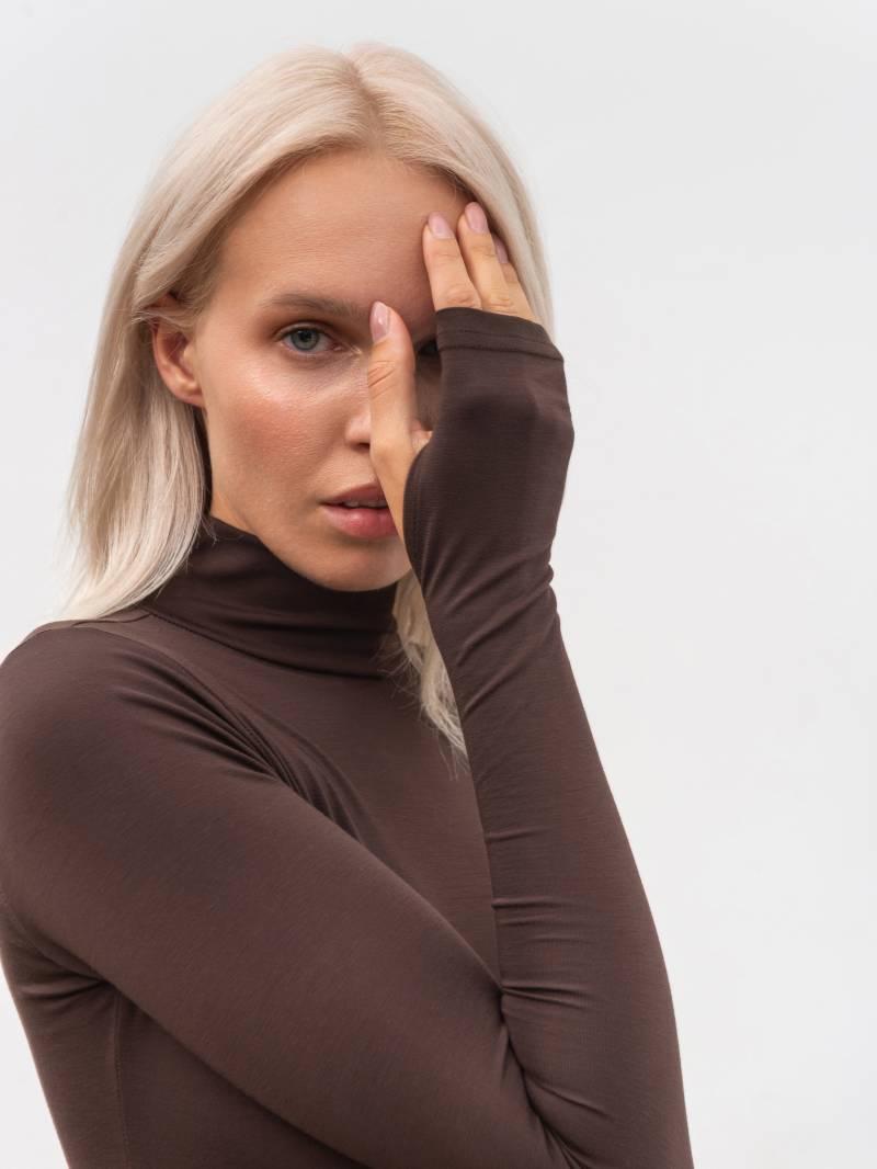 Платье "Дивайн" Romashka, Коричневый, S|M 19646