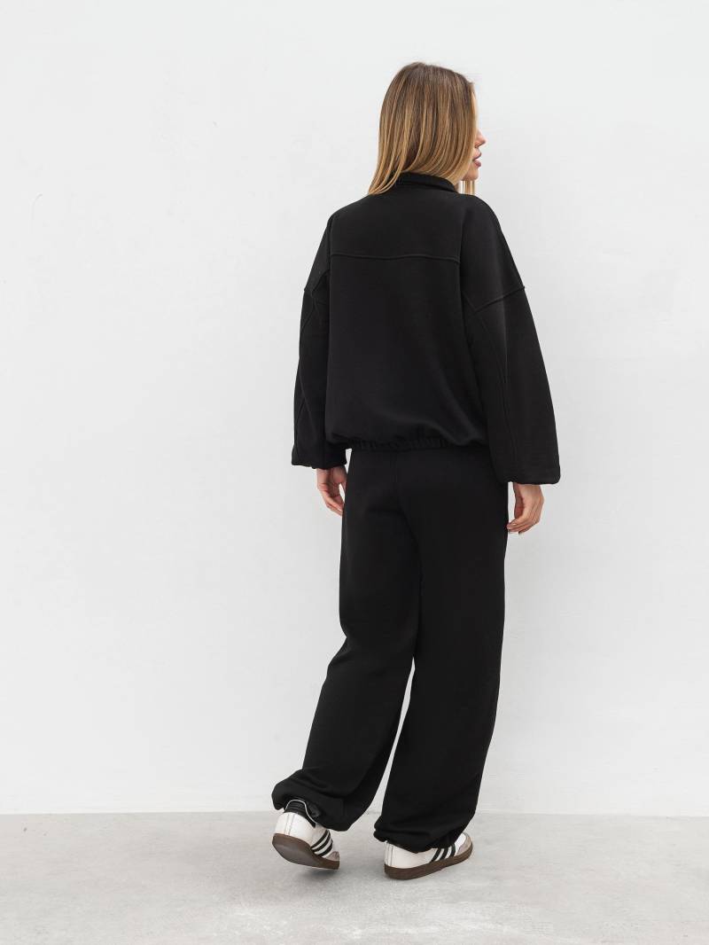 Бомбер "Бабл" Romashka, Черный, S|M 18973