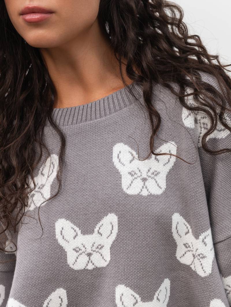 Свитер "Тони" Romashka, Темно-серый, One size 19589