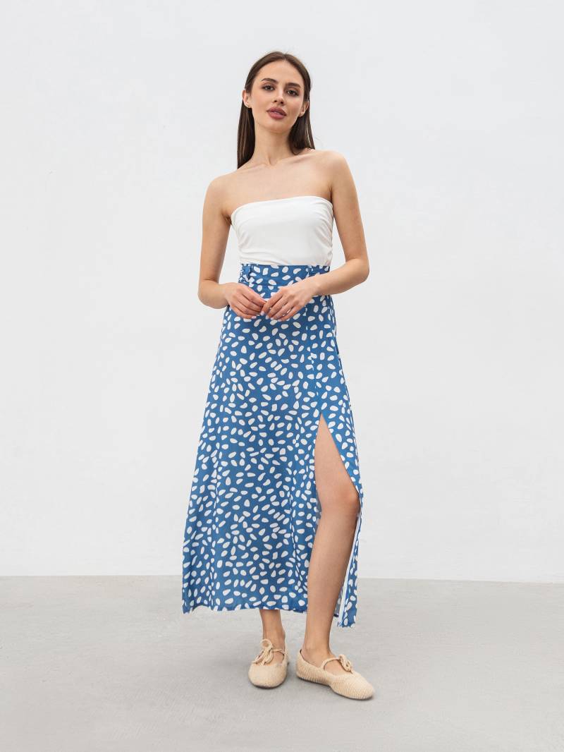 Юбка "Плямка" Romashka, Голубой+, L 19352