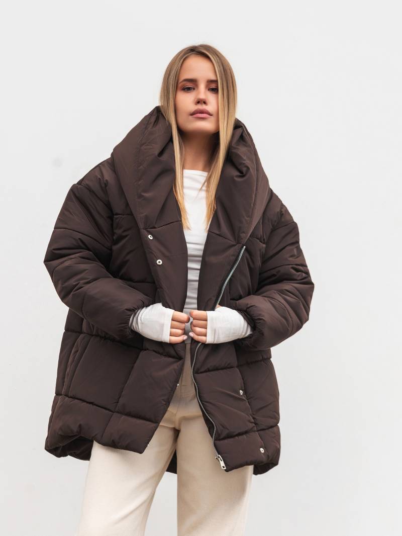 Куртка-одеяло "Гренландия" Romashka, Шоколадный, M|L 19813