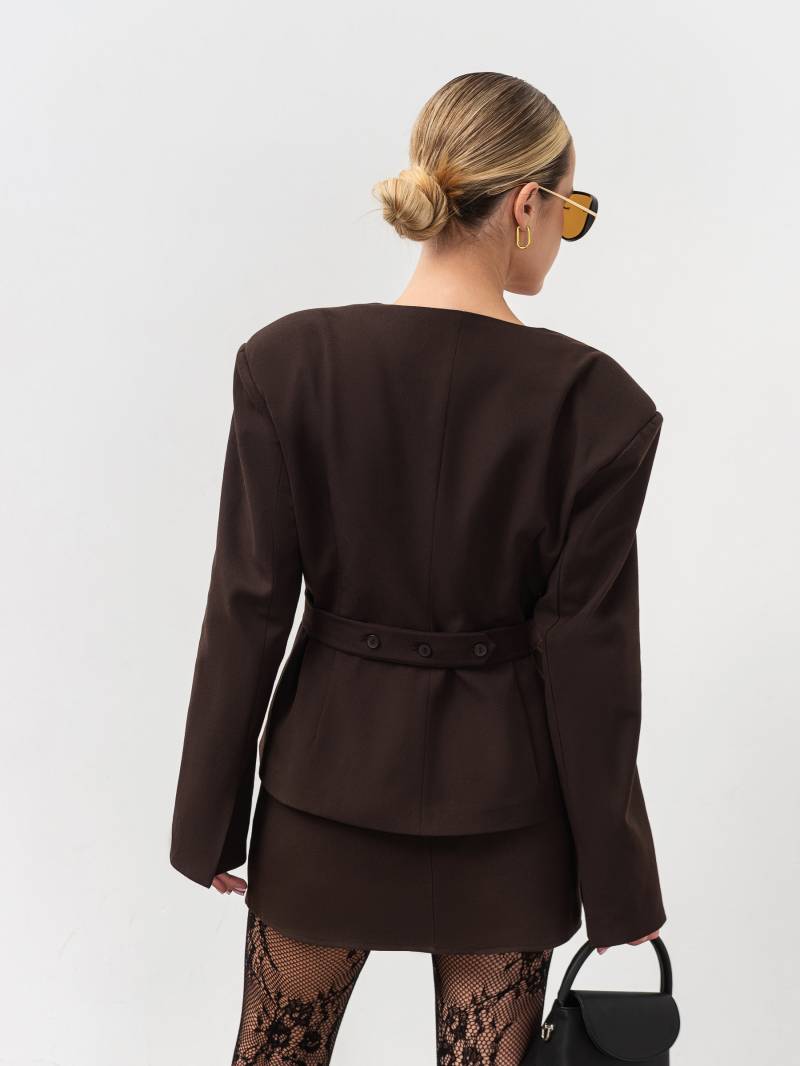 Пиджак "Мангеттен" Romashka, Коричневый, XS|S 19994